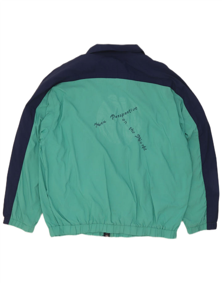 Jachetă de top pentru trening de tenis pentru femei Ellesse IT 46 Large Turcoaz Retro