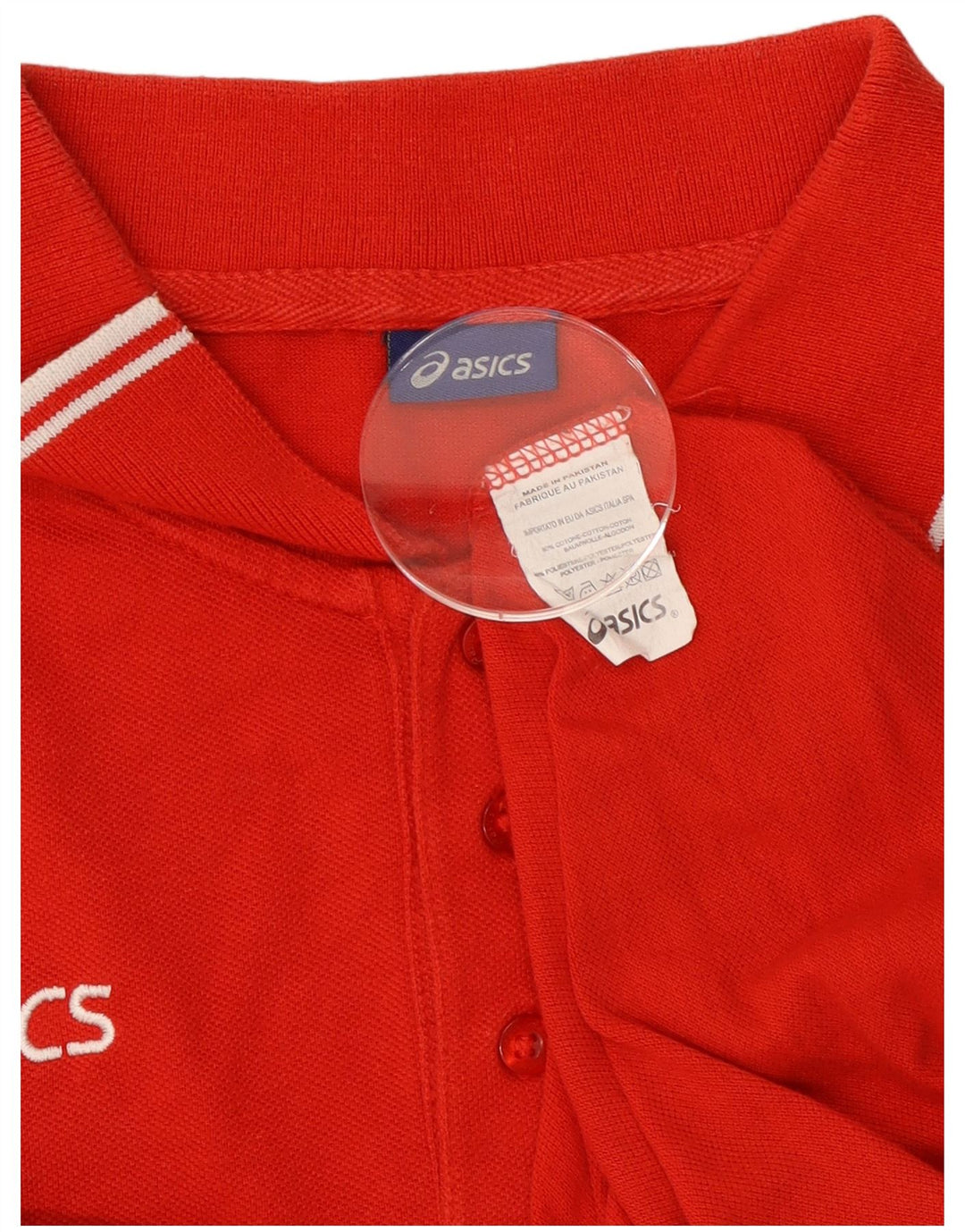 Tricou polo pentru bărbați Asics 3XL bumbac roșu