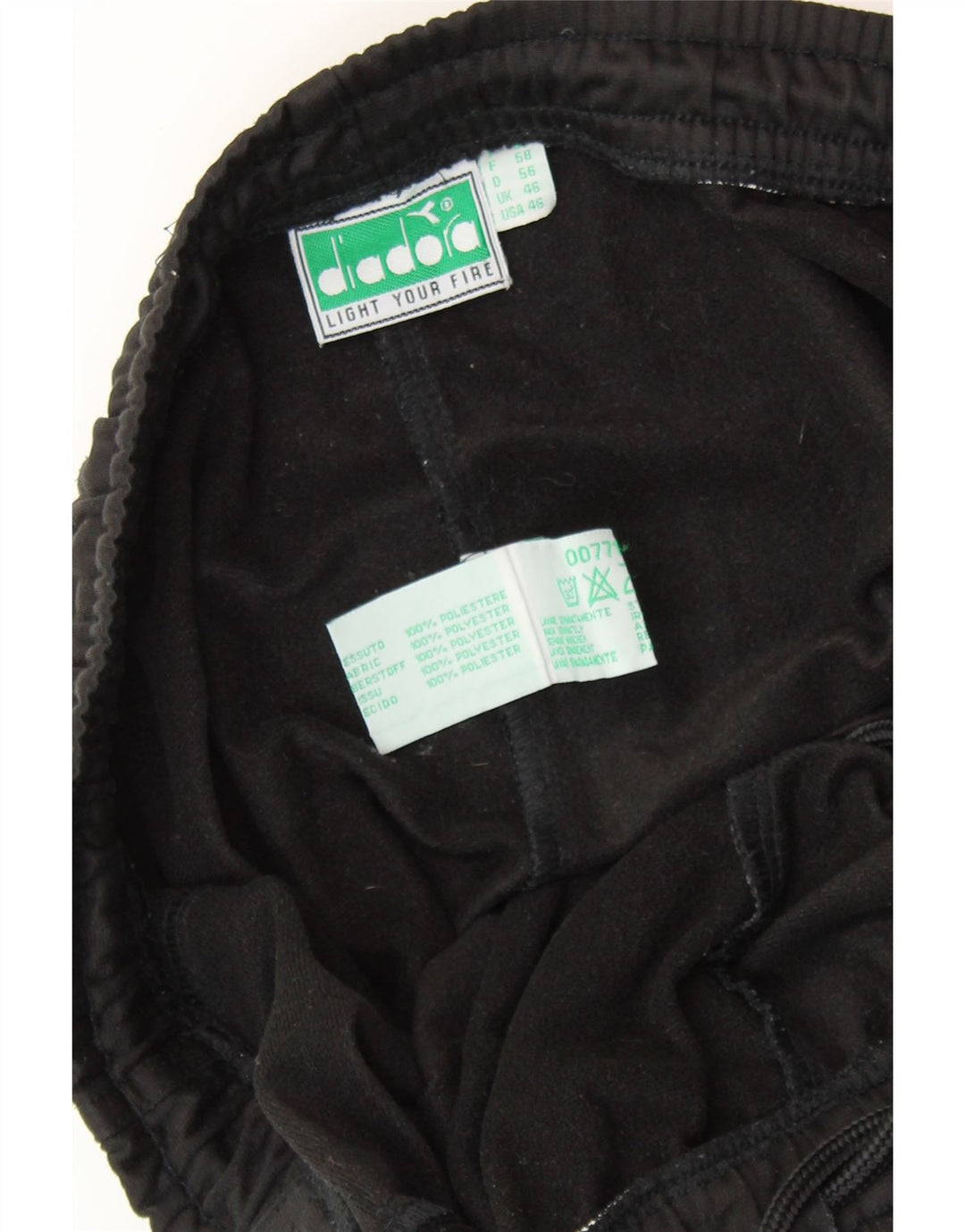 Pantaloni de trening pentru bărbați DIADORA UK 46 XL Poliester negru