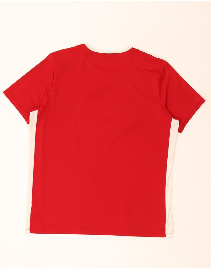 Tricou Climalite pentru bărbați ADIDAS Top XL Poliester color bloc roșu