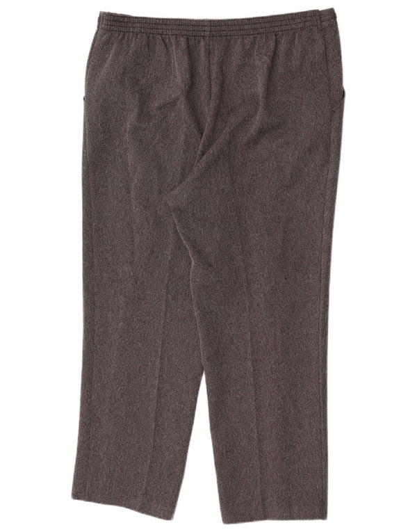 Pantaloni tăiați drepti pentru femei Marks & Spencer UK 16 Large W34 L25 Gri