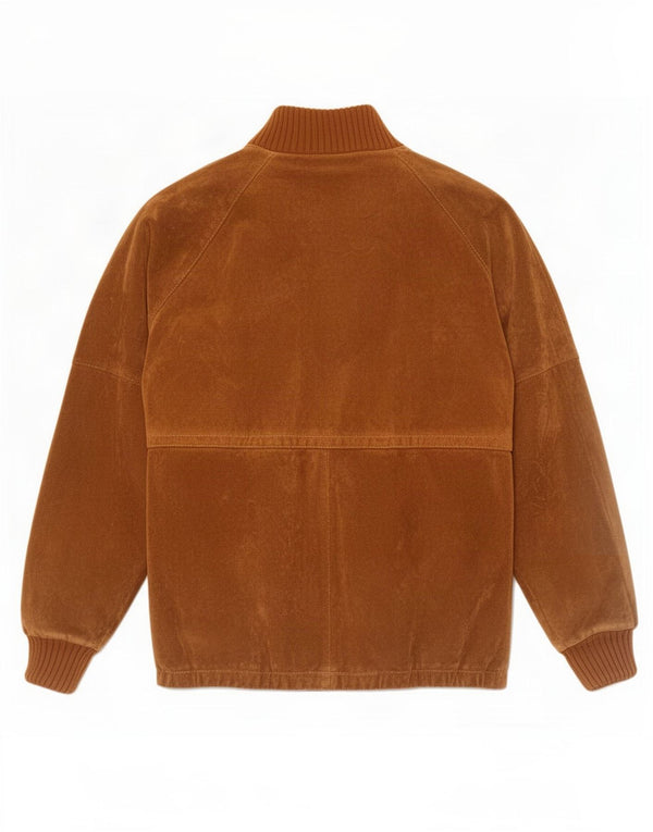 Jachetă vintage pentru bărbați din piele intoarsa Sherpa IT 54 2XL maro