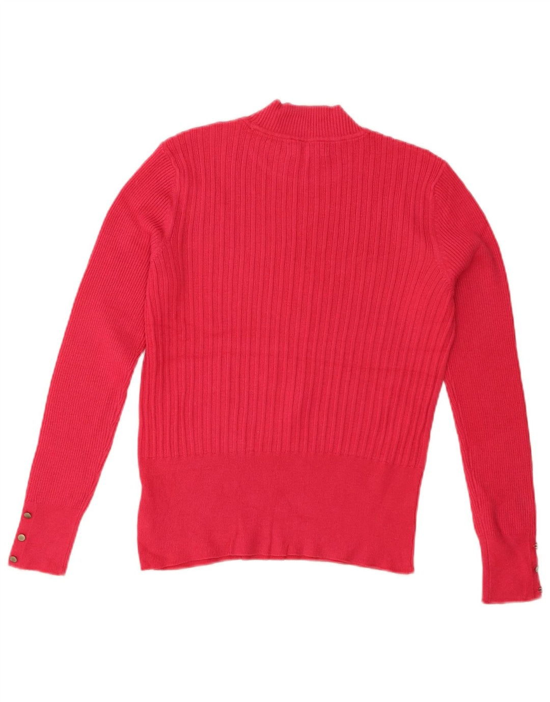 MARKS & SPENCER Womens Turtle Neck Jumper Sweater UK 14 Medium Pink