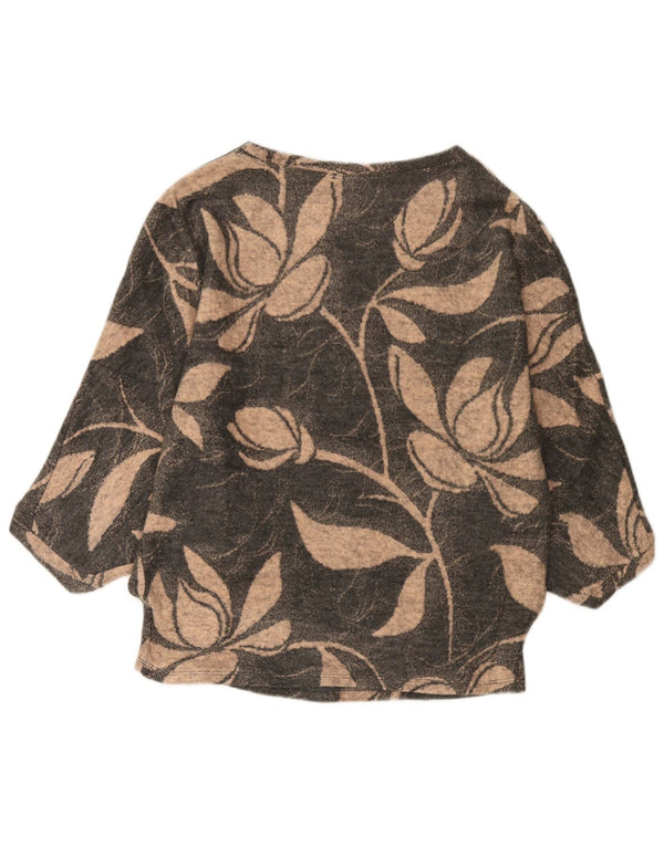 Pulover pentru femei Phase Eight cu gât cu barcă și liliac UK 12, gri mediu