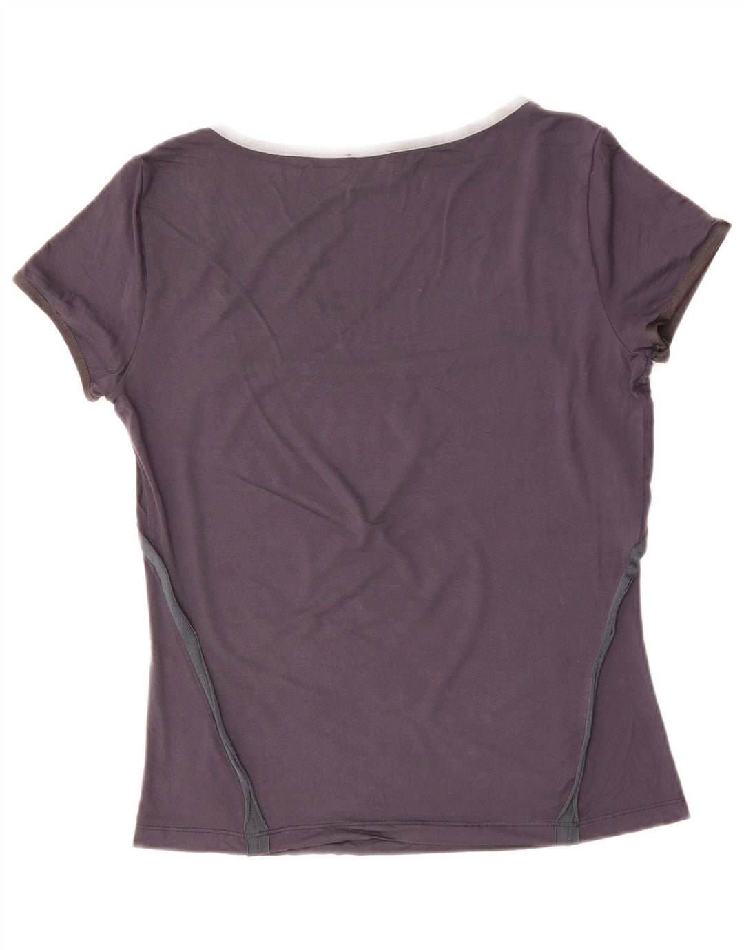 CERRUTI 1881 Tricou Femei Top UK 12 Medium Bleumarin Viscoza