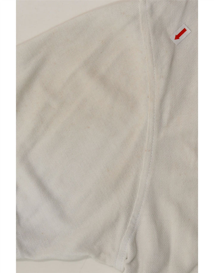 TOMMY HILFIGER Mens Polo Shirt Large White Cotton Vintage Tommy Hilfiger and Second-Hand Tommy Hilfiger from Messina Hembry 