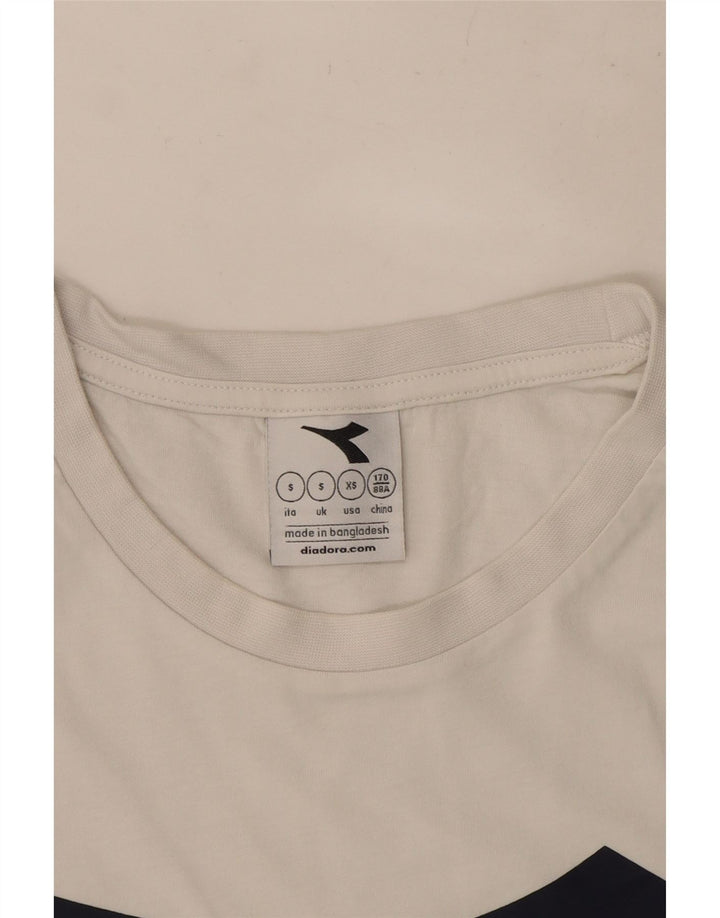 Tricou grafic Diadora pentru bărbați Top mic Bumbac alb