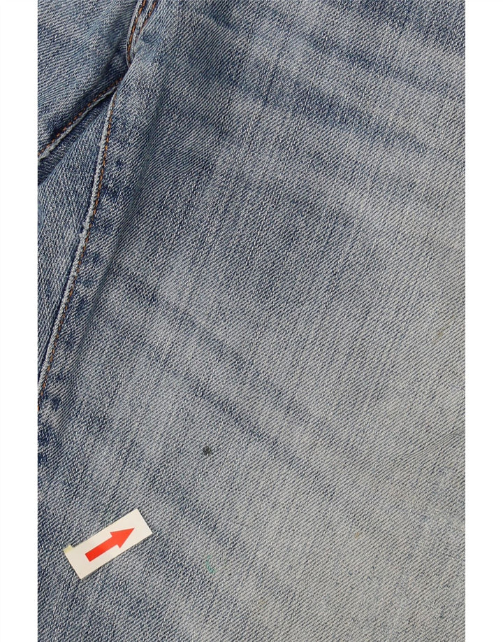 Pantaloni scurți din denim învechit pentru bărbați HUGO BOSS W36 Large Blue