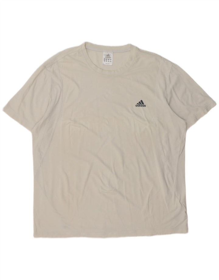 Tricou pentru bărbați Adidas Top 2XL Bumbac alb