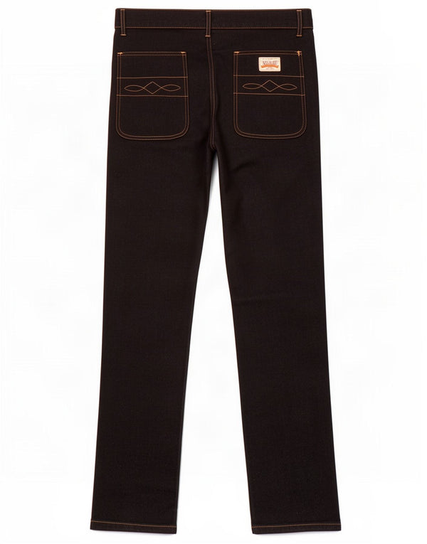 Pantaloni chino drepți vintage pentru femei IT 52 2XL W32 L33 Negri
