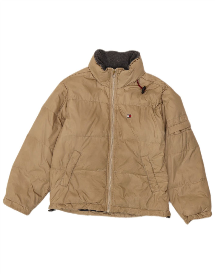 Jachetă căptușită pentru băieți Tommy Hilfiger 7-8 ani XS nailon bej