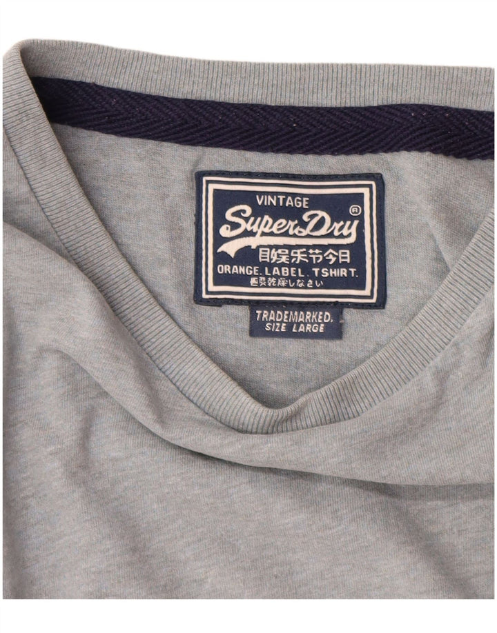 Tricou Superdry pentru bărbați Top mare bumbac gri