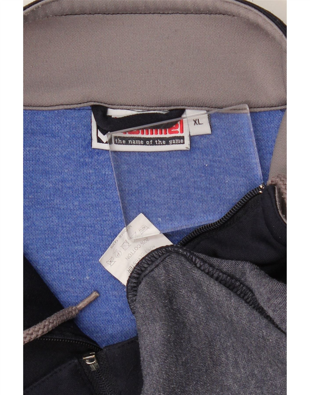 Jachetă de trening pentru bărbați HUMMEL, XL, albastru, poliester color bloc