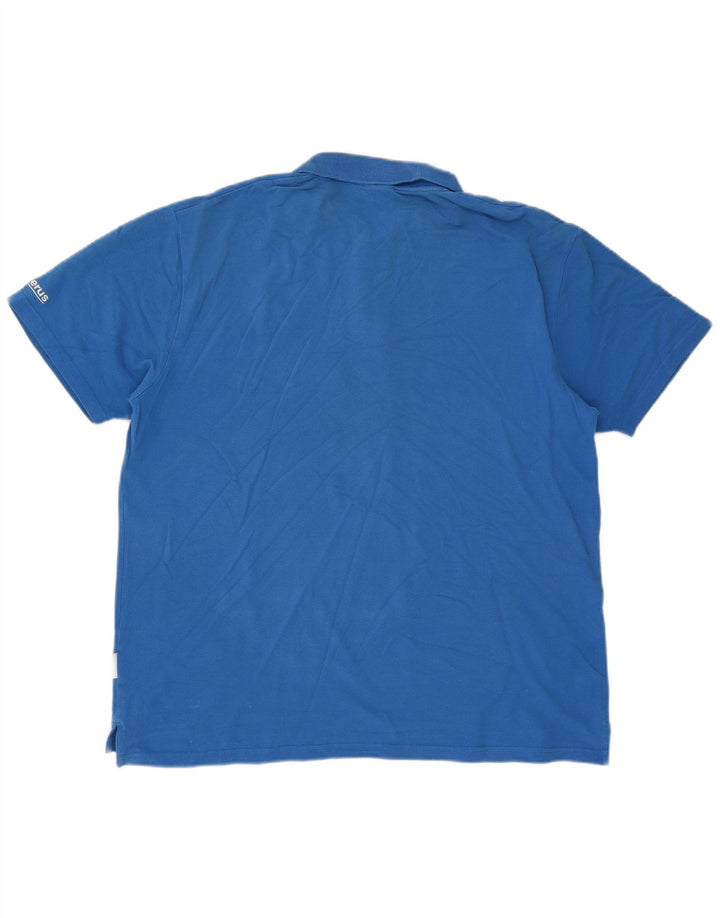 Tricou polo pentru bărbați Adidas 2XL, bumbac albastru