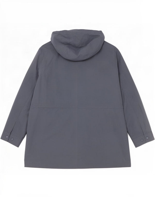 Pletern de ploaie cu glugă pentru femei Marks & Spencer UK 22 3XL Blue Bumbac
