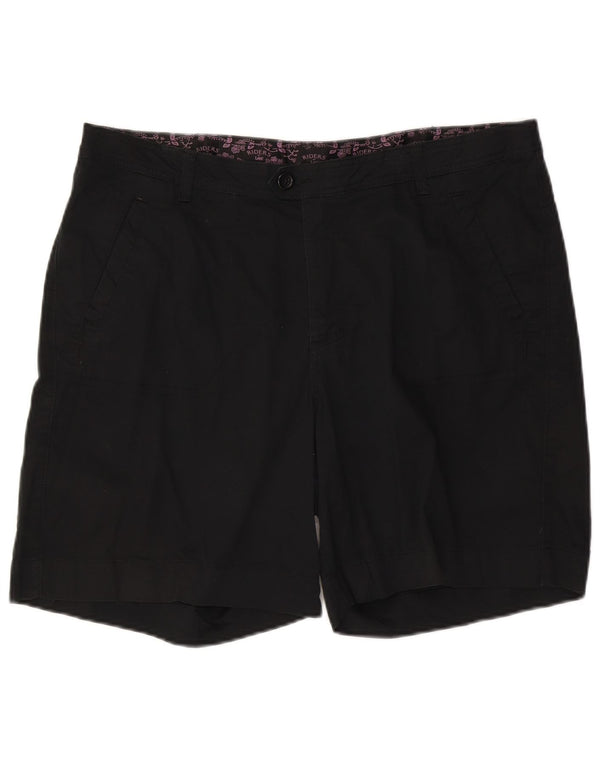 Pantaloni scurți chino cu talie înaltă Lee Riders pentru femei US 18 2XL W38 Bumbac negru