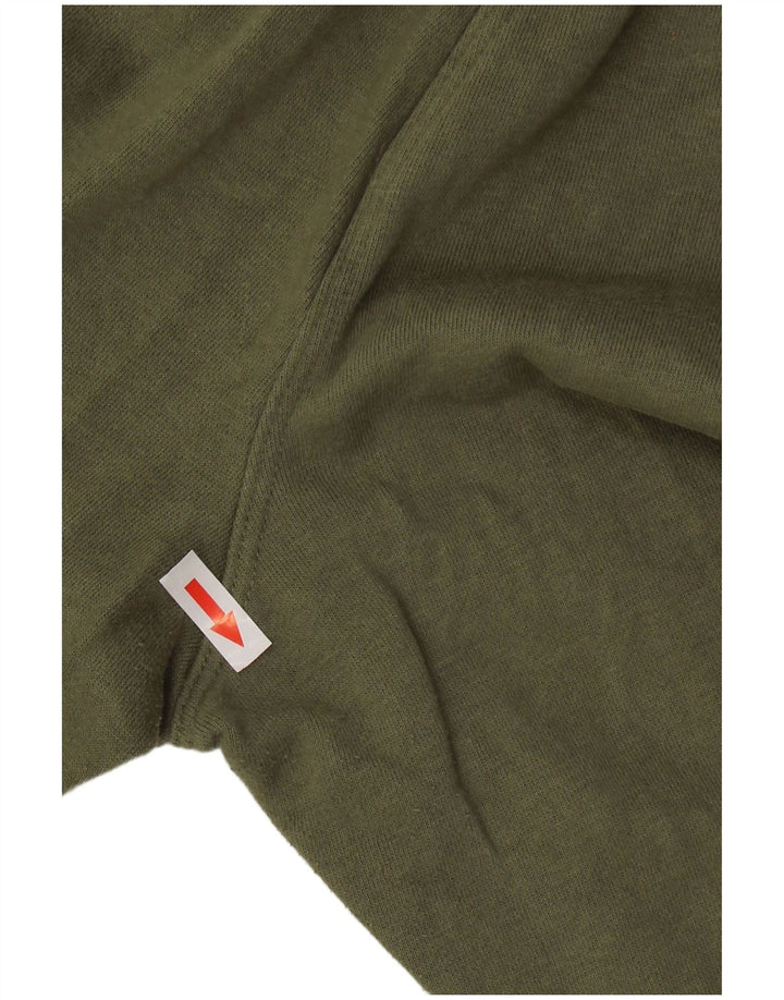 CALVIN KLEIN Pantaloni de trening grafic pentru femei Pantaloni de jogging UK 14 Medium Khaki