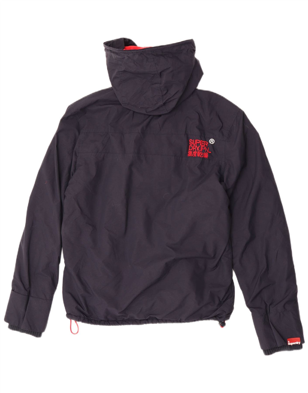 Jachetă Windbreaker cu grafică Superdry pentru femei UK 16, mare, bleumarin