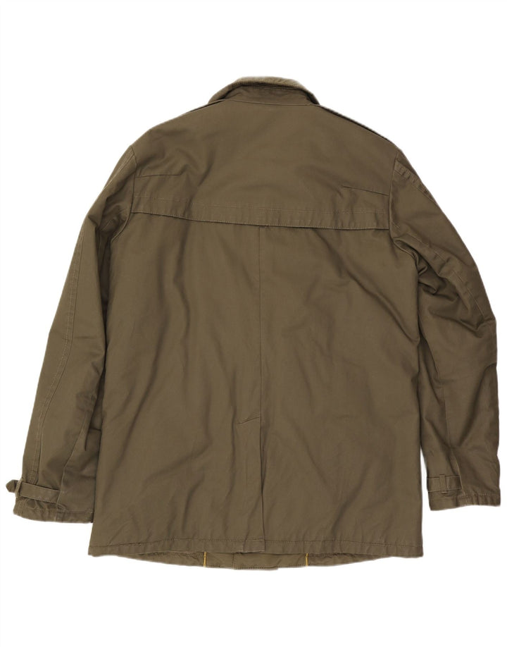 Jachetă militară pentru bărbați Sisley UK 42 XL Kaki Poliester