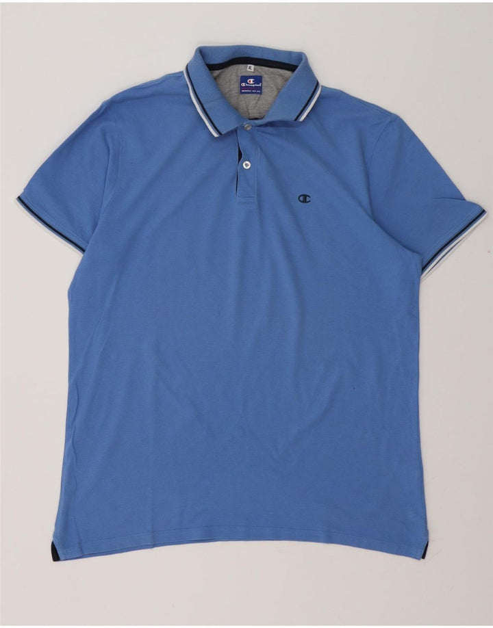 Tricou polo pentru bărbați CHAMPION XL Bumbac albastru