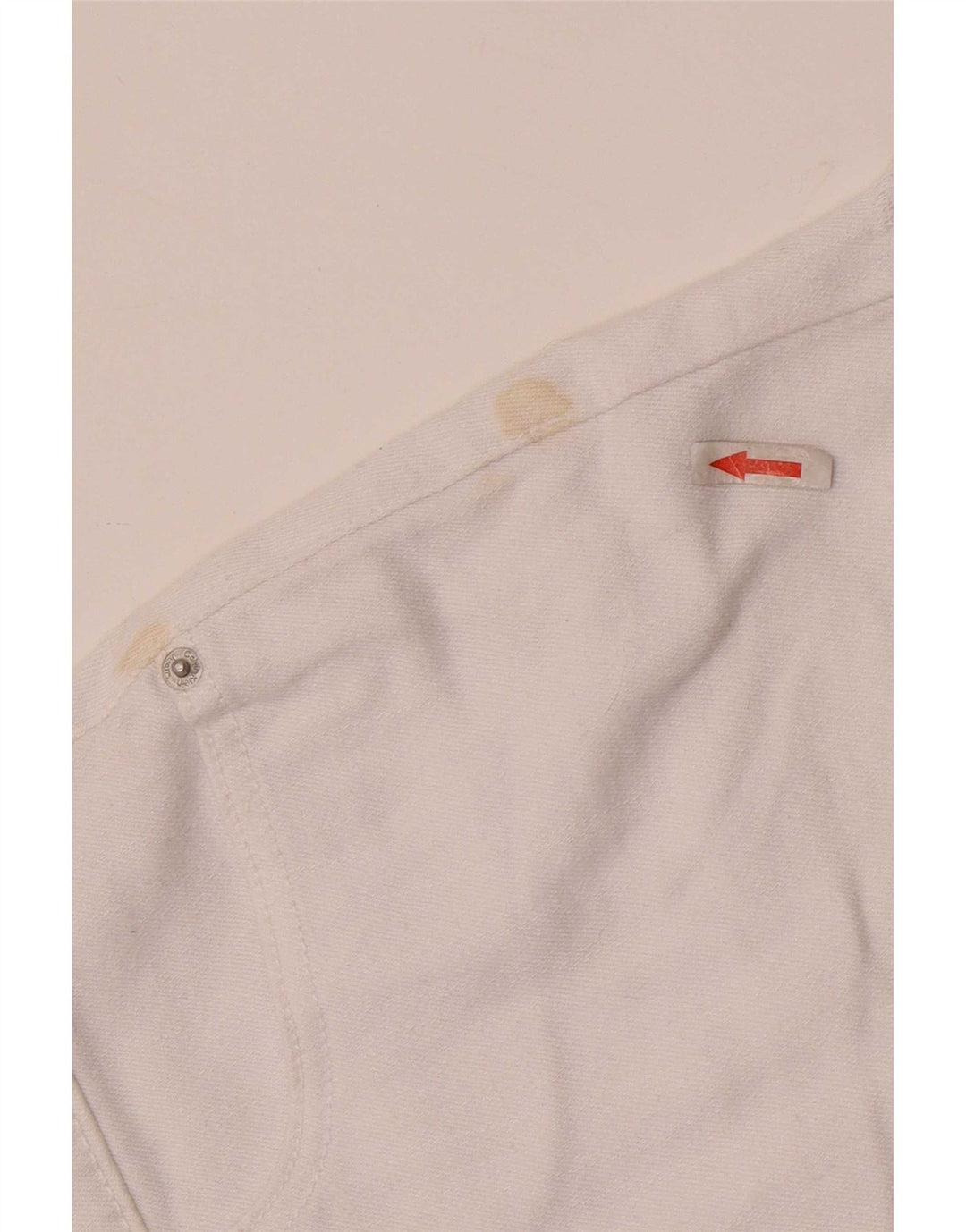 Pantaloni scurți de denim Calvin Klein pentru femei W28 bumbac alb mediu