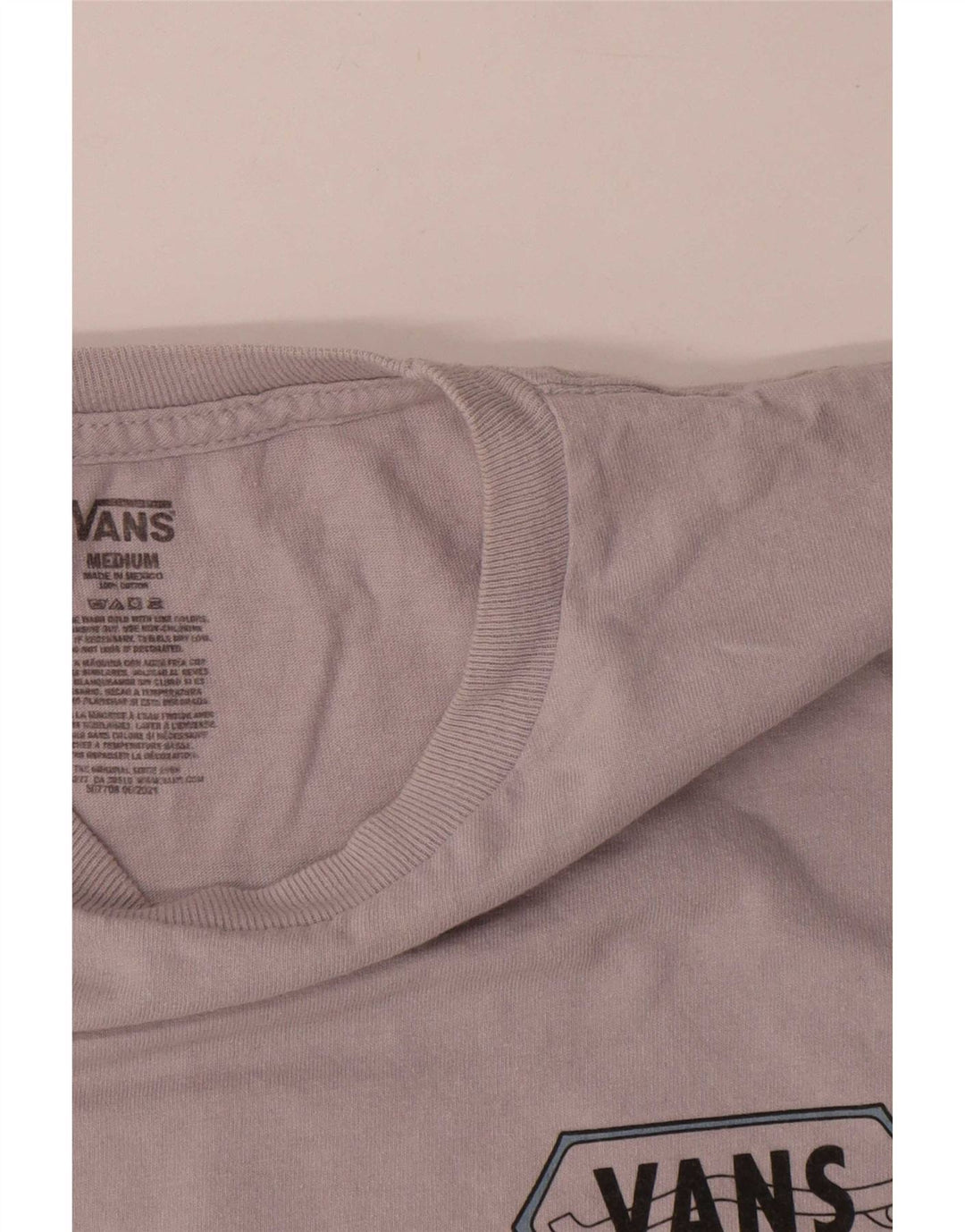 Tricou grafic Vans pentru bărbați Top din bumbac gri mediu