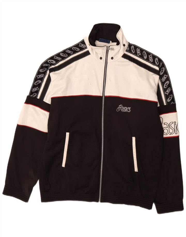 Jachetă de top pentru trening grafic Asics pentru bărbați IT 50 Medium Black Colorblock