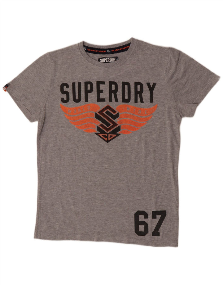 Tricou grafic pentru bărbați Superdry Top Medium Gri