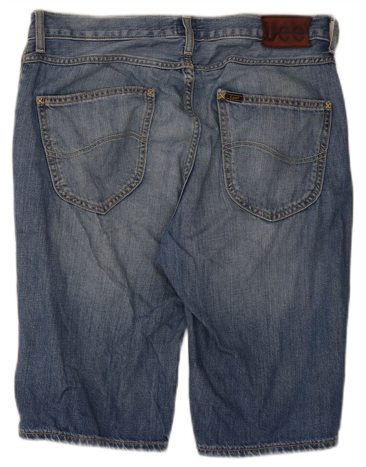 Pantaloni scurți din blugi pentru bărbați Lee W31, bumbac albastru mediu