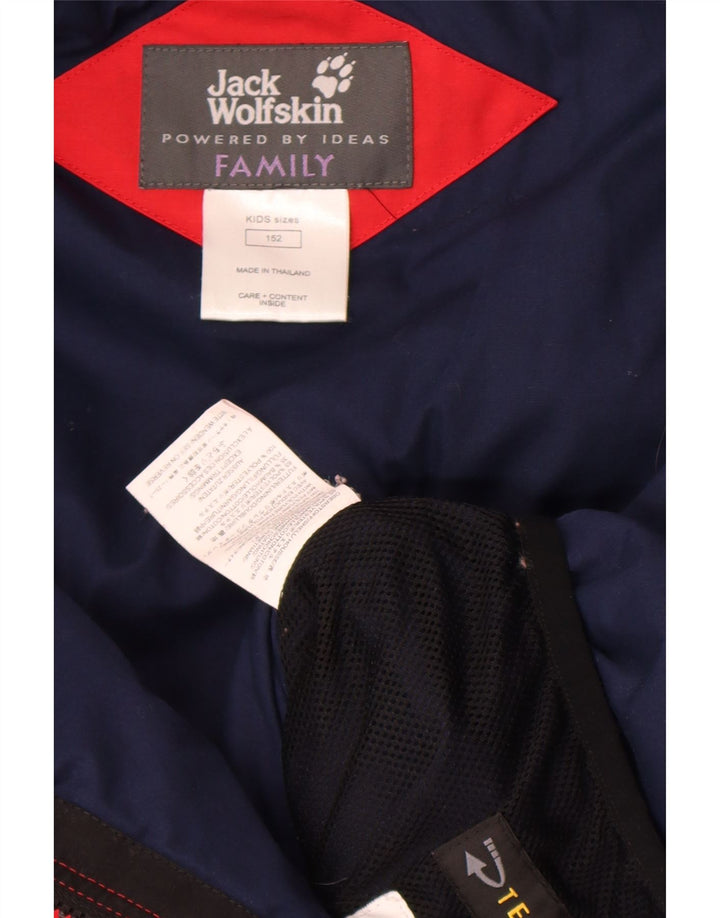 Jack Wolfskin Jacket pentru băieți 11-12 ani, roșu, poliester color bloc