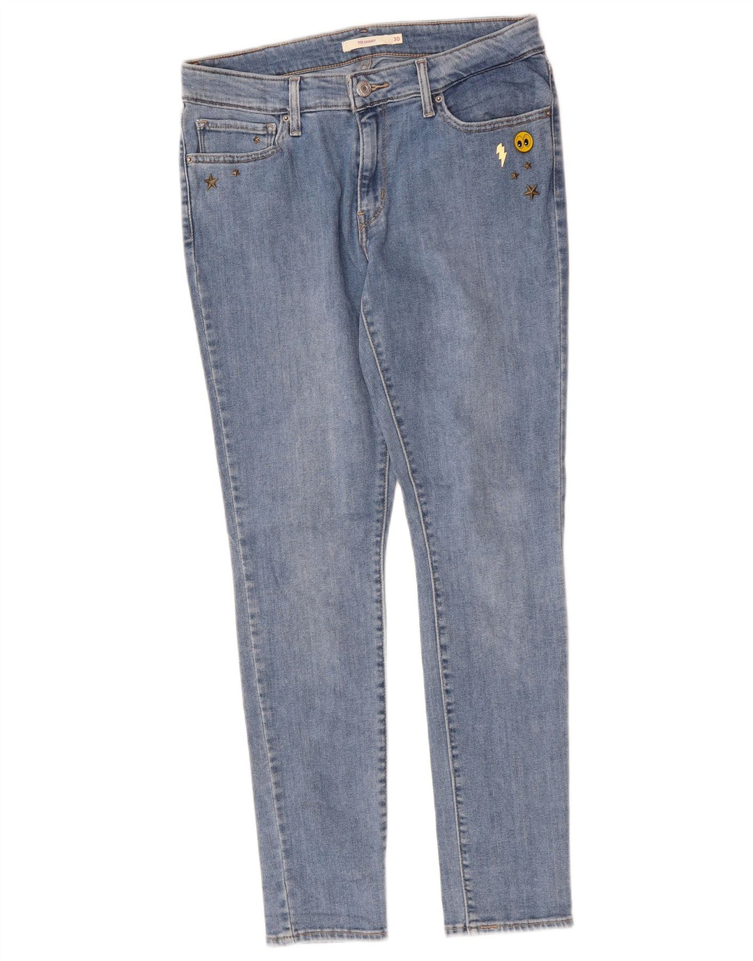Blugi skinny 711 pentru femei LEVI'S W30 L29 bumbac albastru