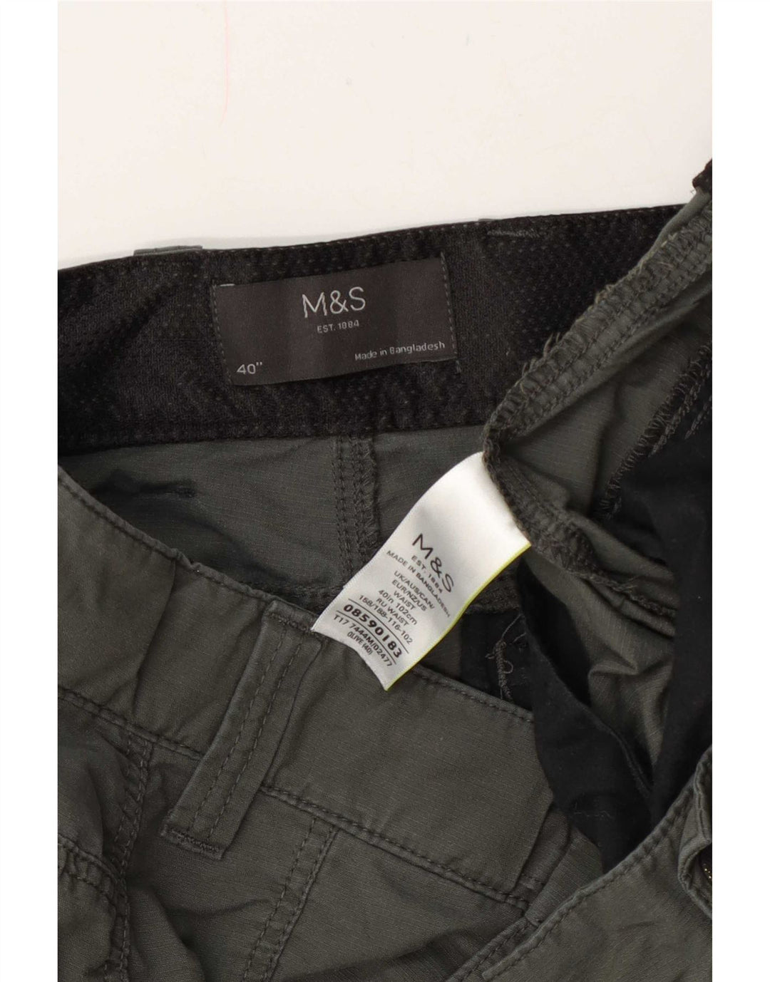 Pantaloni scurți cargo pentru bărbați Marks & Spencer W40 XL bumbac kaki