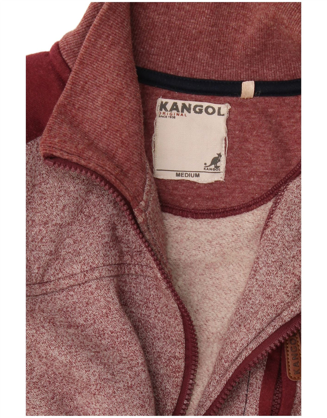 Jachetă de trening Kangol pentru bărbați, burgundă medie