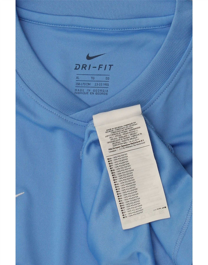 Tricou Nike Dri Fit pentru băieți Top 13-14 ani XL Albastru Poliester