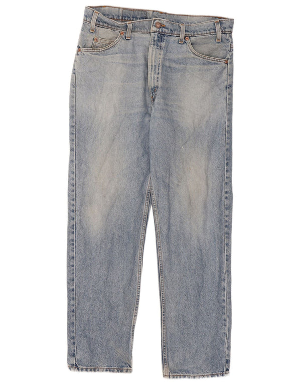 Blugi drepti pentru bărbați Levi's 505 W36 L30 Bumbac albastru