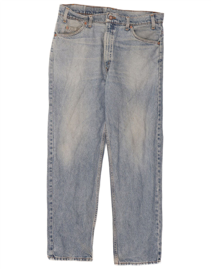 Blugi drepti pentru bărbați Levi's 505 W36 L30 Bumbac albastru