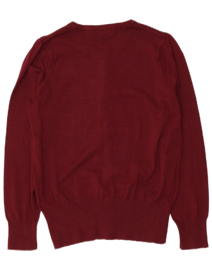 Pulover cardigan pentru femei Marks & Spencer UK 12 Medium Maroon Viscose