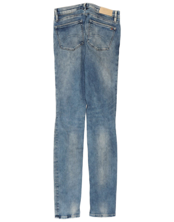 Blugi skinny Tommy Hilfiger pentru femei cu talie medie W27 L32 bumbac albastru