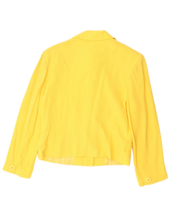 Set fuste 2 piese, 6 nasturi, femei Le Group UK 12 Medium W28 Lână galbenă