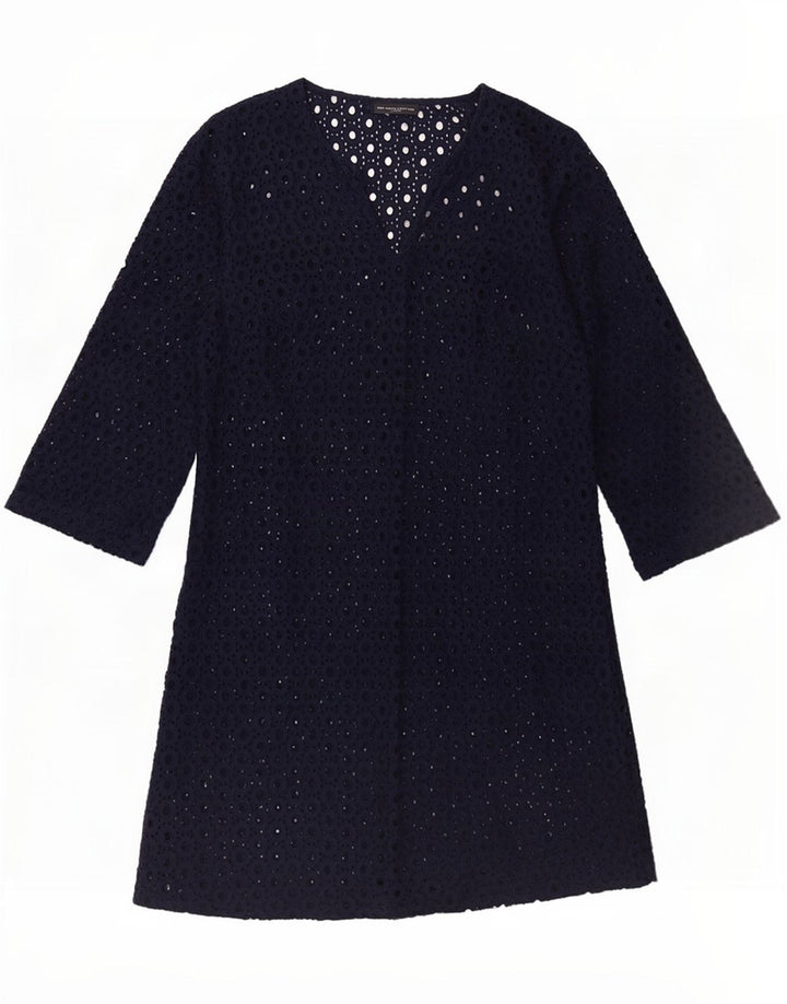 Rochie de bază cu mâneci 3/4 pentru plajă pentru femei The White Company UK 10 Mic bleumarin
