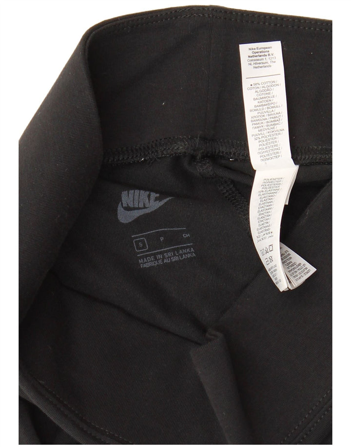 Leggings grafic Nike pentru femei UK 8 Small Black Bumbac