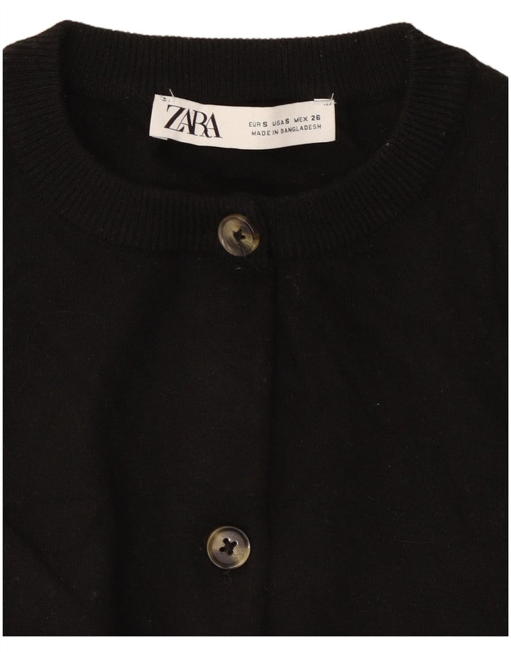 Pulover cardigan pentru femei Zara UK 10 Mic Negru
