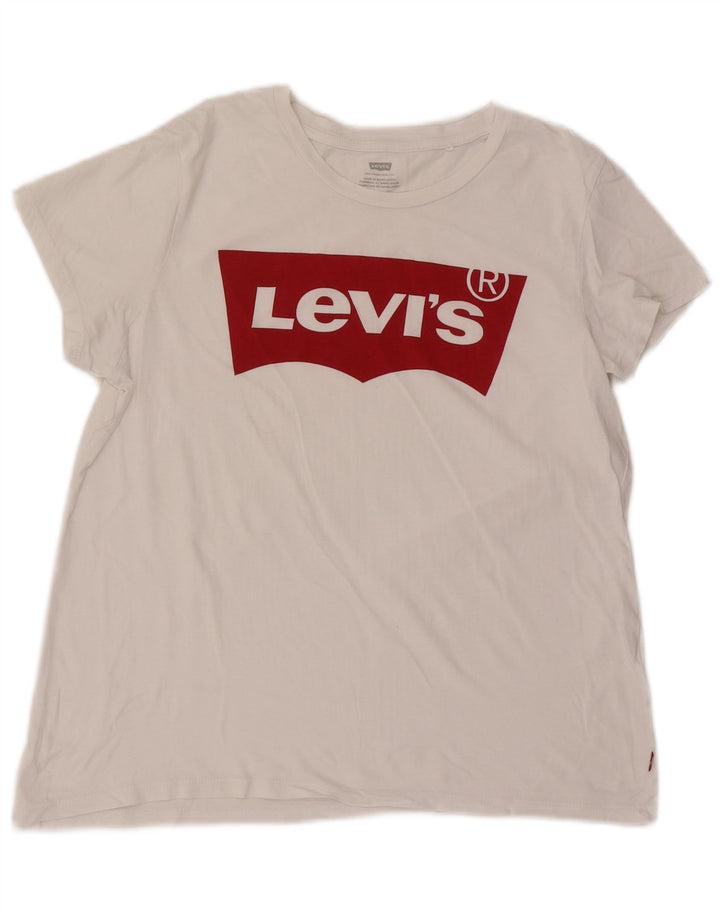 Tricou grafic Levi's pentru femei Top UK 16 Large White