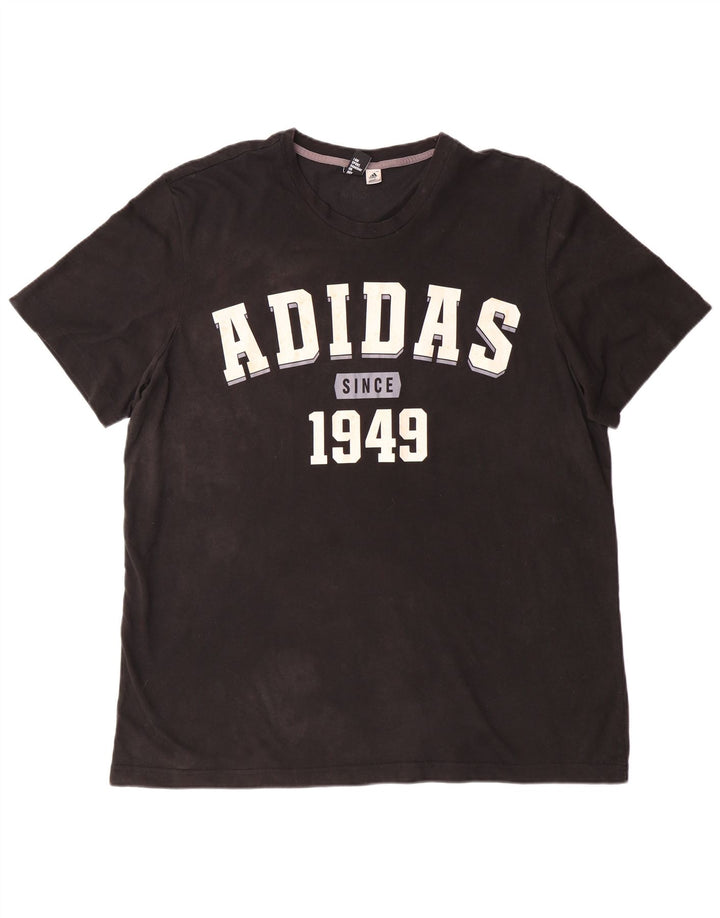 Tricou grafic ADIDAS pentru bărbați Top 2XL bumbac negru