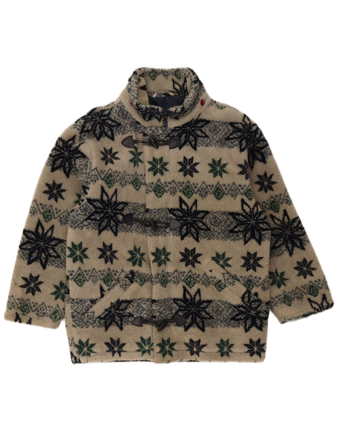 Jachetă de vânt pentru bărbați din fleece Astrolabio UK 38 Medium Bej Geometric