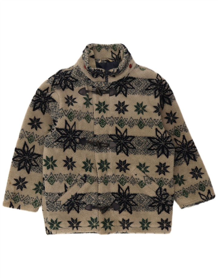 Jachetă de vânt pentru bărbați din fleece Astrolabio UK 38 Medium Bej Geometric