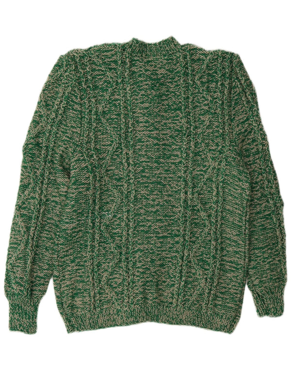 Pulover Cardigan Vintage pentru Damă UK 16 Mare, Verde, Pete