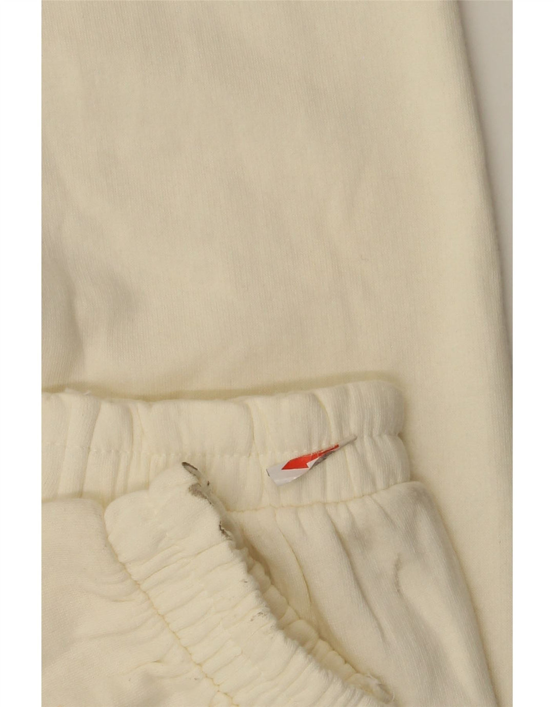 Pantaloni de trening Zara Femei Joggeri UK 8 Poliester alb catifelat