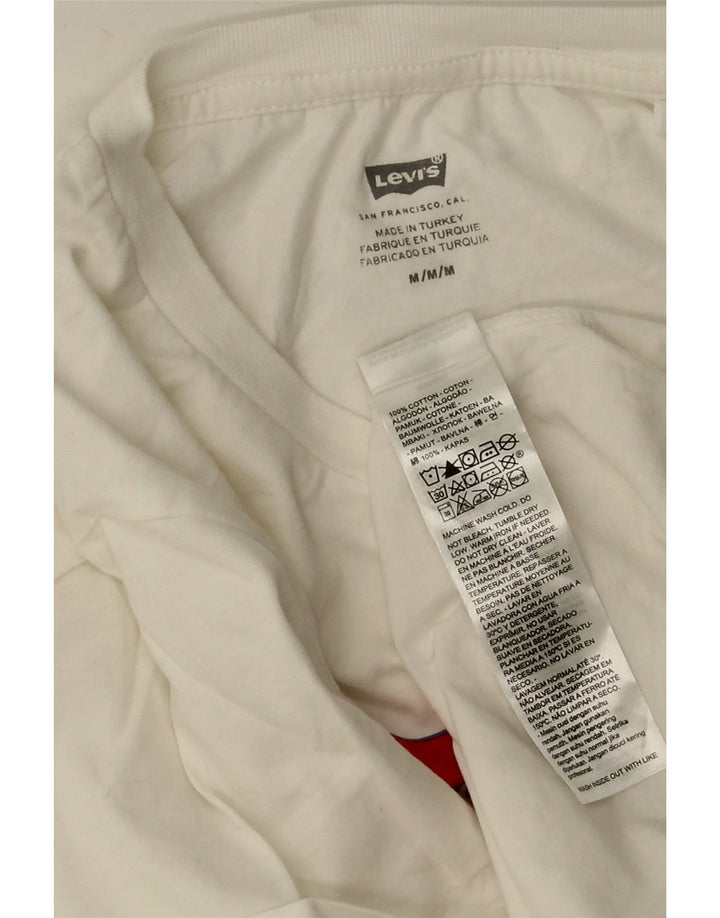 Tricou grafic Levi's pentru femei Top UK 14 Medium White Bumbac