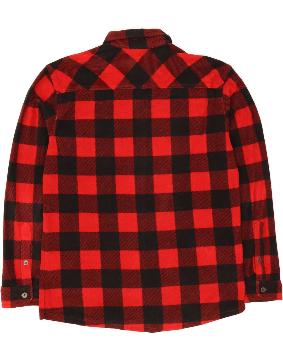 EDDIE BAUER Mens Flannel Shirt Medium Red Check Polyester Vintage Eddie Bauer and Second-Hand Eddie Bauer from Messina Hembry 